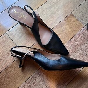 Sam Edelman Black Slingback Heels